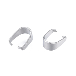 Нержавеющая Сталь Цвет Не тускнеет 304 защелкивающиеся дужки из нержавеющей стали, цвет нержавеющей стали, 7x3 мм, штифты : 0.6 мм