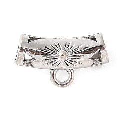 Античное Серебро Тибетские шарики типа сплава трубки, без кадмия и без свинца, античное серебро, 10x17x5.6 мм, отверстие : 3.3 мм, Около 641 шт / 1000 г