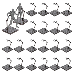 Черный Пластиковая подставка для демонстрации фигурок с квадратным основанием, для кукольной модели игрушки подставка для подставки, чёрные, 8.1x8.1x11.5 см