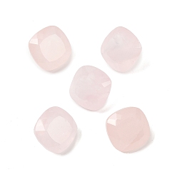 Розовый Кварц Природного розового кварца кабошонов, квадратный, граненые, 14x14x9.5 мм