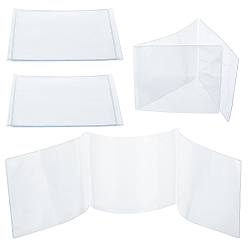 Прозрачный 4Защитный чехол для маджонга из ПВХ, прямоугольные, прозрачные, 135x483x0.5 мм