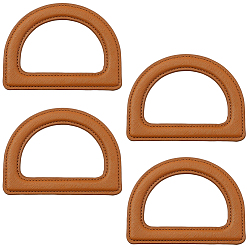 Сэнди Коричневый Ручки для сумок из искусственной кожи, д форма, вспомогательное оборудование мешка diy, песчаный коричневый, 98x132x6 мм, внутренний диаметр: 60x95 мм