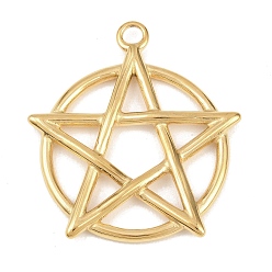 Star of David 304 подвески из нержавеющей стали, золотые, звезда Давида, 43.5x40x4 мм, отверстие : 3.6 мм