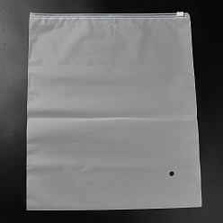 Прозрачный Прозрачные полиэтиленовые пакеты для хранения ювелирных изделий с застежкой-молнией, портативные мешочки-органайзеры для ювелирных изделий, прямоугольные, прозрачные, 35.8x30.1x0.15 см