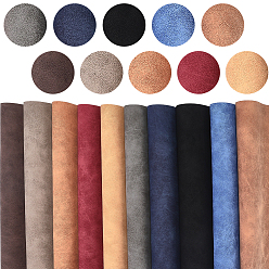 (52) Непрозрачная лаванда 10шт 10 цвета искусственная кожа ткань, товары для рукоделия, прямоугольные, разноцветные, 280x205x0.7 мм, 1 шт / цвет