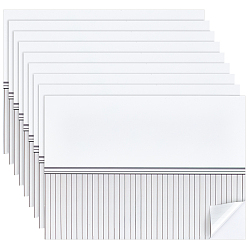 White PVC Wallpaper Mini Model, Micro Landscape Dollhouse Accessories, Pretending Prop Decorations, White, 297x210mm, 3pcs/set