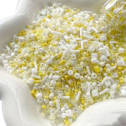 Желтый Прозрачные стеклянные бусины, разнообразные, желтые, 20~50 мм