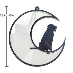 Собака Украшения с подвесками на тему домашних животных, акриловые ловцы солнца, настенные украшения, собака, 127 мм