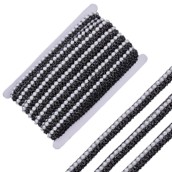 Черный 12 ярдов полиэстеровой шелковой и смоляной ленты, чёрные, 5/8 дюйм (15 мм)