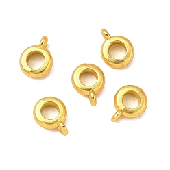 Матовый Золотой Цвет Поручни из сплава, плоско-круглые, матовый золотой цвет, 10.5x8x3 мм, отверстие : 1.2 мм, внутренний диаметр: 4.2 мм