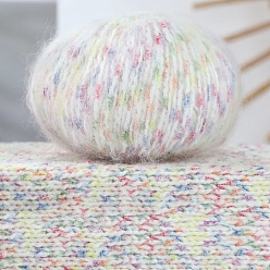 Разноцветный Пряжа из шерстяного волокна, для свитера, шапки, носков, детских одеял, красочный, 3 мм