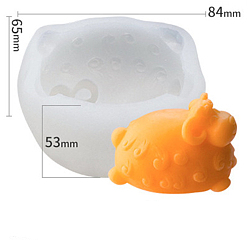 Белый Дым Пищевые силиконовые формы для овец, формы помады, для украшения торта поделки, цвет шоколада, конфеты, изготовление ювелирных изделий на основе смолы и эпоксидной смолы, серый, 8.4x6.5x5.3 см