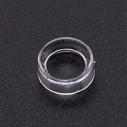Прозрачный Акриловая рамка дисплея, для хрустального шара diaplay, плоско-круглые, прозрачные, 1.6x0.6 см, Внутренний диаметр: 1.1 cm