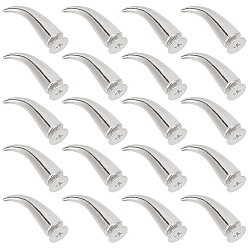 Platino 50Remaches decorativos de aleación para bolsas, con el tornillo, para monedero, , decoración de artesanía de cuero, Platino, 20x10x7 mm, agujero: 2.5 mm