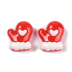 Другие Рождественские кабошоны из непрозрачной смолы для декодирования, перчатки, 12.5x11x5.5 мм