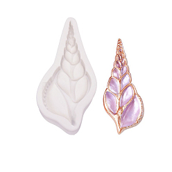 Белый Силиконовые формы для свечей своими руками, для изготовления ароматических свечей, форма раковины, белые, 6.5x5.2x4.2 см