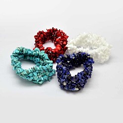 Mixed Stone Natural Mixed Material Beaded Multi-strand Bracelets, 47x31mm