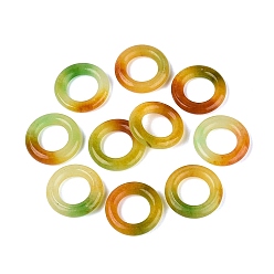 Perú Anillos entrelazados de jade blanco natural teñido, anillo, Perú, 15.5x3 mm, diámetro interior: 8~9 mm
