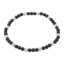 Реактивный Самолет 1 ожерелья из полимерной глины с круглыми бусинами и стразами, струя, 17.72 дюйм (45 см)