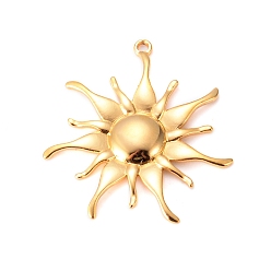 Солнце Шкентели нержавеющей стали, золотые, солнце, 35x33 мм
