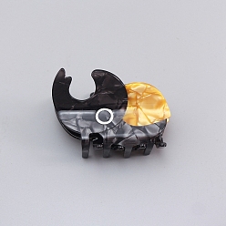 Оранжевый Насекомые ацетат целлюлозы коготь заколки для волос, аксессуары для волос для женщин и девочек, оранжевые, 79.5x50 мм