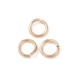 Real 14K Gold Filled 1/20 14k открытые соединительные кольца с золотым покрытием, круглый отрезок, покрытый желтым золотом, real 14 k золото заполнено, 21 датчик, 5x0.76 мм, внутренний диаметр: 3.5 мм