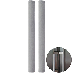 Светло-серый Чехол для ручки двери холодильника из полиэстера, светло-серый, 38.5x13.5x0.2 см