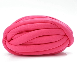 Ярко-Розовый Полиэфирная пряжа, толстая пряжа для ручного вязания пледа, супермягкая гигантская пряжа для вязания руками, объемная пряжа, ярко-розовый, 20 мм