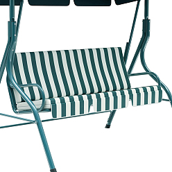 Grün Oxford-Stoffstreifen-Außenschaukelabdeckung, grün, 1300x450x80 mm