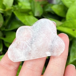 Хрусталь Натуральный кварцевый кристалл резные фигурки статуэтки для украшения домашнего рабочего стола, облако, 50 мм