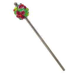 Grün Haarstäbe aus Lampwork und Messing, Haarschmuck für Frauen und Mädchen, grün, 155x25 mm