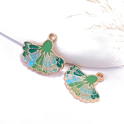 Зеленый лайм Подвески из сплава и эмали в стиле бохо, фанатское очарование, золотые, зеленый лайм, 22x25 мм