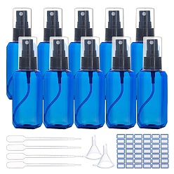 Mixed Color DIY Kit, with Plastic Spray Bottles, Label Paster, Plastic Funnel Hopper and Pipettes Dropper, Mixed Color, Paster: 28x16.5cm, Bottle: 11.6cm