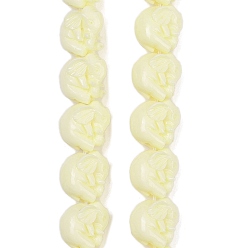 Бежевый Нити резных бусин из синтетического коралла, слон, бежевые, 13.5x12x9 мм, отверстие : 1 мм, около 28 шт / нитка, 13.39'' (34 см)
