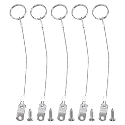 Нержавеющая Сталь Цвет 316 нержавеющая сталь и 304 нержавеющая сталь с пластиковой оболочкой, тросовый замок для садовой мебели, велосипед и мотоцикл, цвет нержавеющей стали, 230 мм