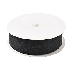 Черный Лента из искусственной кожи и полиэстера, для аксессуара одежды, чёрные, 1 дюйм (25 мм), около 20.00 ярдов (18.29 м) / рулон
