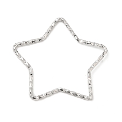 Нержавеющая Сталь Цвет Не тускнеет 304 соединительные кольца из нержавеющей стали, , звезда, цвет нержавеющей стали, 26x27x1 мм, внутренний диаметр: 21x24 мм