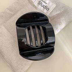 Черный Пластиковые зажимы когтя волос, аксессуары для волос для женщин и девочек, чёрные, 88x70 мм