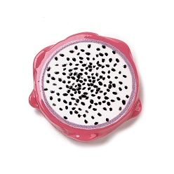 Питайи Имитация фрукта из смолы, искусственные кусочки фруктов, притворяясь опорными украшениями, питайи, 26.5x27x6 мм