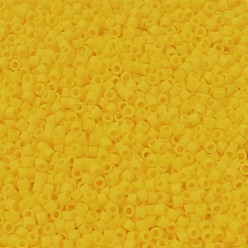 (DB1582) Matte Opaque Canary MIYUKI Delica Beads, Cylinder, Japanese Seed Beads, 11/0, (DB1582) Matte Opaque Canary, 1.3x1.6mm, Hole: 0.8mm, about 10000pcs/bag, 50g/bag