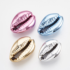 (52) Непрозрачная лаванда Карие бусины, с УФ покрытием, нет отверстий / незавершенного, разноцветные, 20~25x14~16x5~7 мм