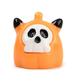 Тыква Украшения дисплея смолы хэллоуина, для украшения рабочего стола домашнего офиса, оранжевые, тыква, 19.5x20x20 мм