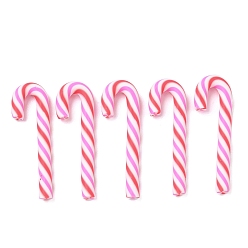 Разноцветный Рождественские бусины из полимерной глины ручной работы, шоколадная конфета, без отверстия , красочный, 48~54x14~17x3~5 мм