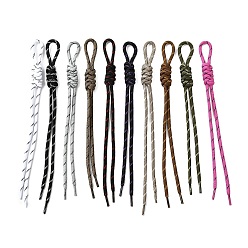 (52) Непрозрачная лаванда 10 шт. подвесные украшения из полиэфирной веревки, разноцветные, 255~258x16~21x11~12 мм