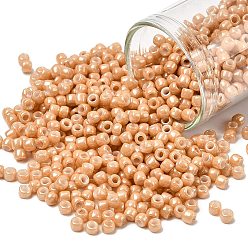 (123D) Opaque Luster Dark Beige Тохо 8/0 круглые бусины, японский бисер, (123 d) матовый блеск темно-бежевый, 3 мм, отверстие : 1 мм, Около 10000 шт / фунт