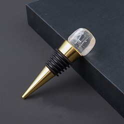 Хрусталь Пробки для красного вина из натуральных кристаллов кварца, силиконовая пробка для бутылки, конус, 75~85 мм