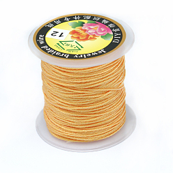 Персиковый Слойка Круглая металлическая нить, вышивка нитью, 9 -ply, розовые, 0.8 мм, около 65.61 ярдов (60 м) / рулон