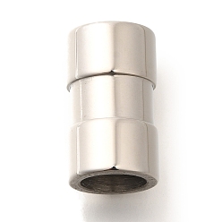 Нержавеющая Сталь Цвет 304 из нержавеющей стали европейские шарики, бусины с большим отверстием, колонка, цвет нержавеющей стали, 20x12 мм, отверстие : 8 мм