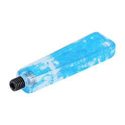 Blue Resin Handle, for Wax Seal Stamp, Wedding Invitations Making, Blue, 81x21x8x12.5mm