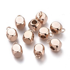 Розовое Золото Ионное покрытие (ip) 304 дуги из нержавеющей стали, петля под залог, кубик бусины залог, розовое золото , 9x6x6 мм, отверстие : 1.6 мм, внутренний диаметр: 3 мм